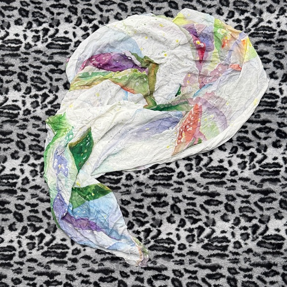 Accessories - Captivating Abstract Watercolor Scarf